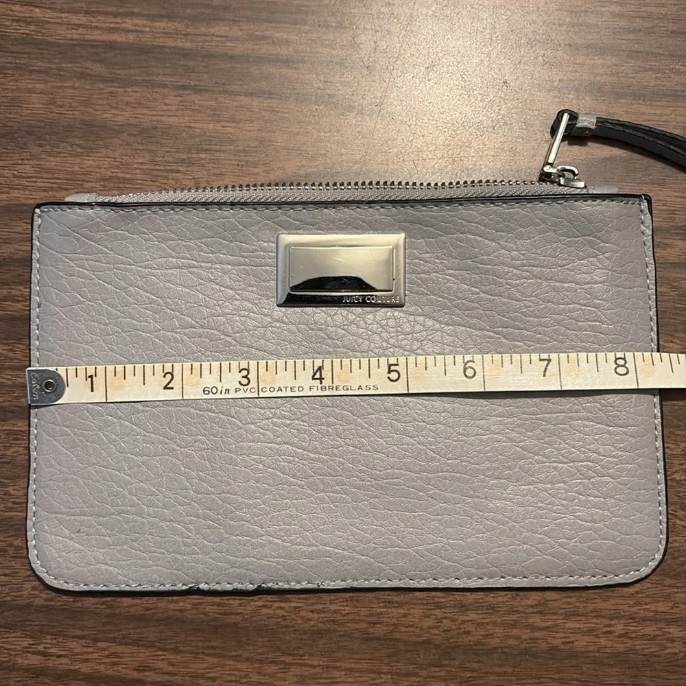 Juicy Couture Gray Clutch Wristlet Purse Wallet